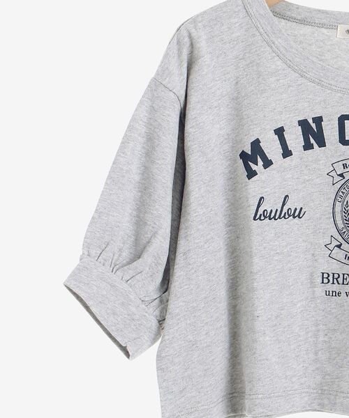 MAJESTIC LEGON（マジェスティックレゴン）の「アンニュイロゴトップス（Tシャツ/カットソー・レディース・アイボリー/グレー/ブラック・SMALL/MEDIUM）」の7枚目の写真
