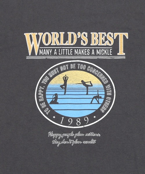 Figments（フィグメンツ）の「WORLD'SBEST T（Tシャツ/カットソー・レディース・スミクロ/杢グレー・FREE）」の11枚目の写真