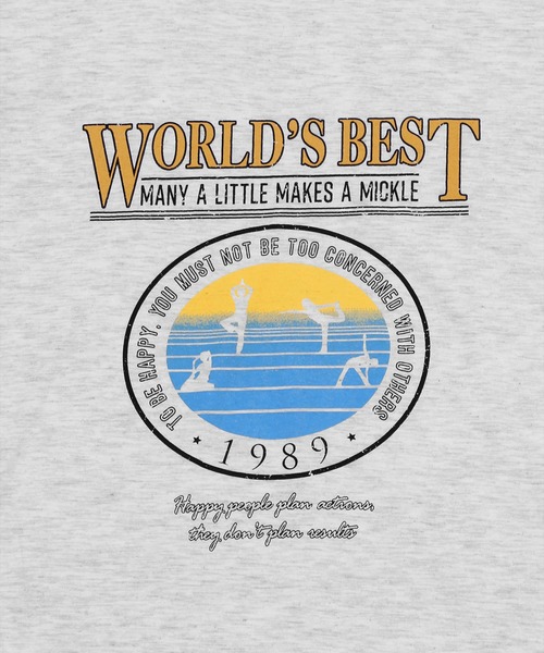 Figments（フィグメンツ）の「WORLD'SBEST T（Tシャツ/カットソー・レディース・スミクロ/杢グレー・FREE）」の13枚目の写真