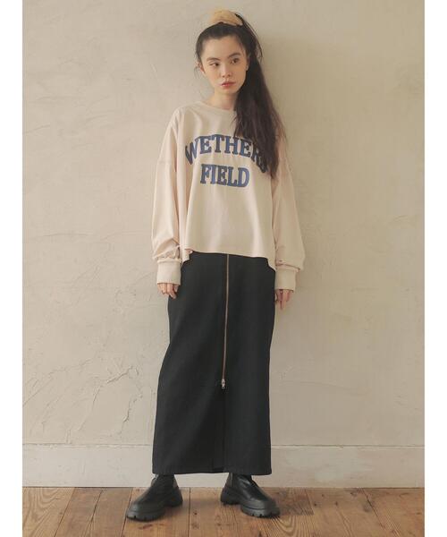 Sugar spoon(シュガースプーン)の「・SUGAR SPOON デニムフロントZIPスカート*(デニムスカート・レディース・インディゴブルー/ブラック・FREE)」の19枚目の写真