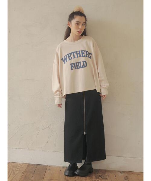 Sugar spoon(シュガースプーン)の「・SUGAR SPOON デニムフロントZIPスカート*(デニムスカート・レディース・インディゴブルー/ブラック・FREE)」の18枚目の写真