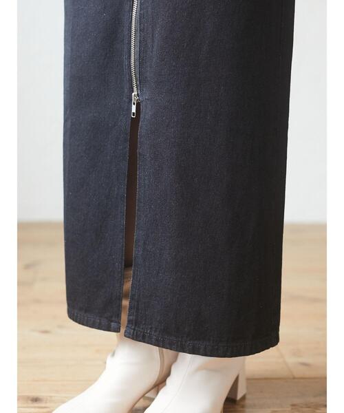 Sugar spoon(シュガースプーン)の「・SUGAR SPOON デニムフロントZIPスカート*(デニムスカート・レディース・インディゴブルー/ブラック・FREE)」の12枚目の写真