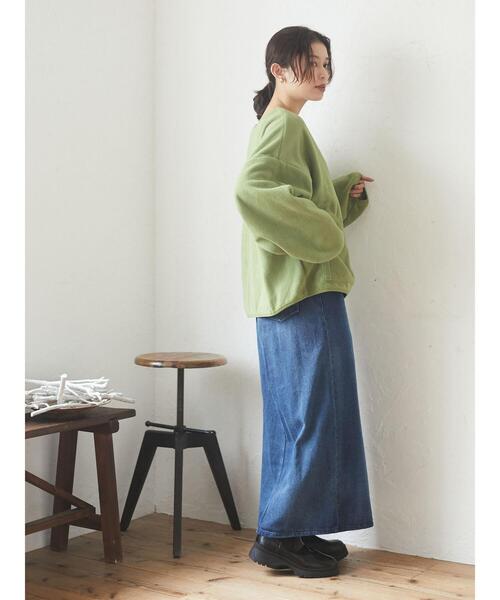 Sugar spoon(シュガースプーン)の「・SUGAR SPOON デニムフロントZIPスカート*(デニムスカート・レディース・インディゴブルー/ブラック・FREE)」の11枚目の写真