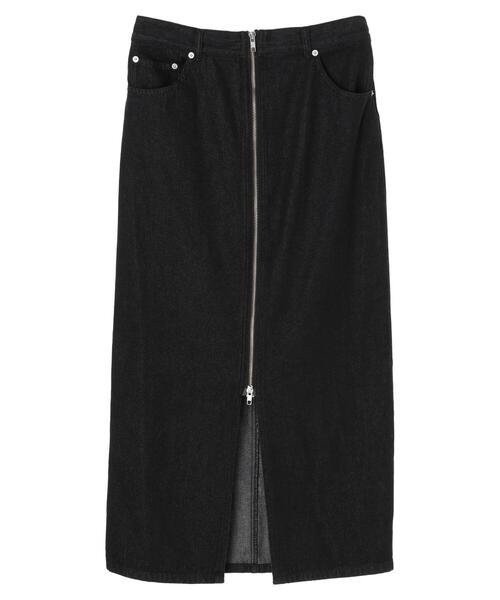 Sugar spoon(シュガースプーン)の「・SUGAR SPOON デニムフロントZIPスカート*(デニムスカート・レディース・インディゴブルー/ブラック・FREE)」の5枚目の写真