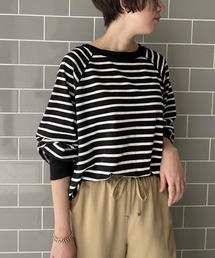 un dix cors | はずせないマストアイテム　コクーンボーダーカットソー(Tシャツ/カットソー)