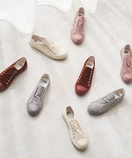 coen(コーエン)の「【ウィメンズ】コーデュロイスリッポンスニーカー(スリッポン・レディース・ブラウン/グレー/オフホワイト/ピンク・SMALL/MEDIUM/LARGE)」の5枚目の写真