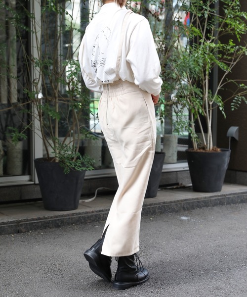 ap retro（アプレトロ）の「ロングタイトスカート　サス付き（スカート・レディース・ブラック/ピンク/グリーン/アイボリー・FREE）」の16枚目の写真