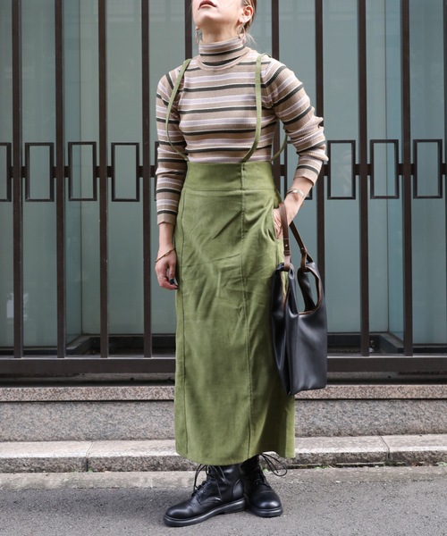 ap retro（アプレトロ）の「ロングタイトスカート　サス付き（スカート・レディース・ブラック/ピンク/グリーン/アイボリー・FREE）」の20枚目の写真