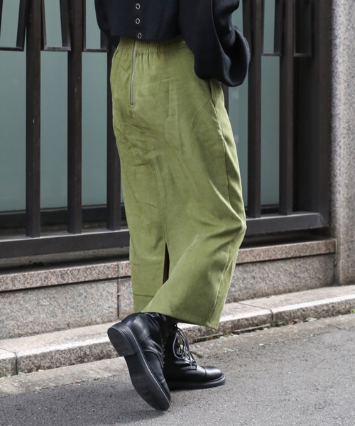 ap retro（アプレトロ）の「ロングタイトスカート　サス付き（スカート・レディース・ブラック/ピンク/グリーン/アイボリー・FREE）」の11枚目の写真