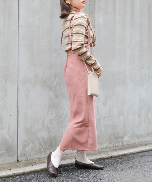 ap retro（アプレトロ）の「ロングタイトスカート　サス付き（スカート・レディース・ブラック/ピンク/グリーン/アイボリー・FREE）」の14枚目の写真