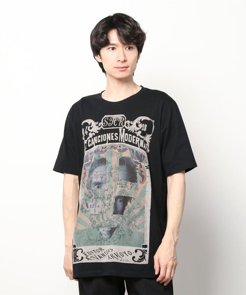 SHARE SPIRIT（シェアースピリット）の「【別注】SHARE SPIRIT/シェアースピリット/BIG-Tシャツ/ジョンライドン（Tシャツ/カットソー・メンズ・ブラック・FREE）」の4枚目の写真