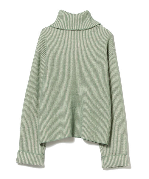 Ray BEAMS（レイビームス）の「Ray BEAMS / プレーティング ストライプ タートル ニット（ニット/セーター・レディース・ブラック/グリーン系その他2・ONE SIZE）」の20枚目の写真