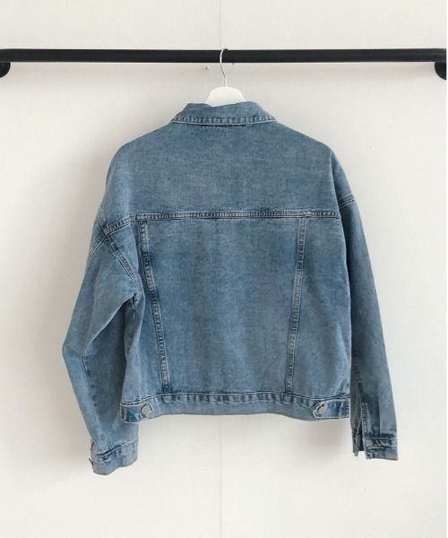 BEIDELLI（ベイデリー）の「[BELLIDE MADE] オーバーフィットフード付きデニムジャケット（デニムジャケット・レディース・ブラック/ブルー・FREE）」の11枚目の写真