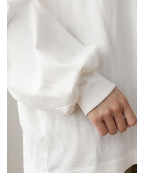 Green　Parks（グリーンパークス）の「ハイネックラグランロンTEE＊（Tシャツ/カットソー・レディース・チャコールグレー/ライトグレー/レッド/オフホワイト・FREE）」の17枚目の写真