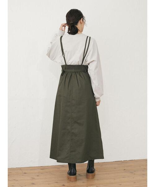 Green　Parks（グリーンパークス）の「ハイネックラグランロンTEE＊（Tシャツ/カットソー・レディース・チャコールグレー/ライトグレー/レッド/オフホワイト・FREE）」の19枚目の写真