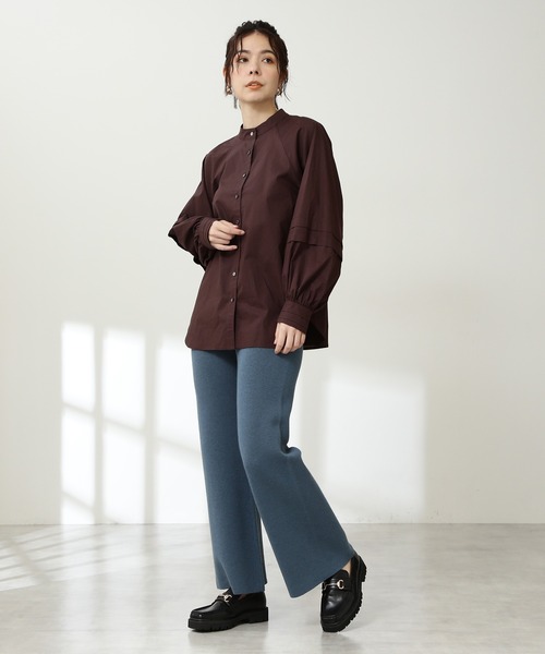 N.(N. Natural Beauty Basic)(エヌエヌナチュラルビューティーベーシック)の「◆タッキングボリュームスリーブブラウス(シャツ/ブラウス・レディース・イエロー/ブラウン/ナチュラル・MEDIUM)」の11枚目の写真