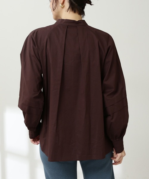 N.(N. Natural Beauty Basic)(エヌエヌナチュラルビューティーベーシック)の「◆タッキングボリュームスリーブブラウス(シャツ/ブラウス・レディース・イエロー/ブラウン/ナチュラル・MEDIUM)」の9枚目の写真