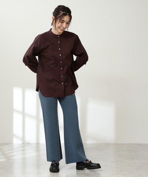 N.(N. Natural Beauty Basic)(エヌエヌナチュラルビューティーベーシック)の「◆タッキングボリュームスリーブブラウス(シャツ/ブラウス・レディース・イエロー/ブラウン/ナチュラル・MEDIUM)」の7枚目の写真