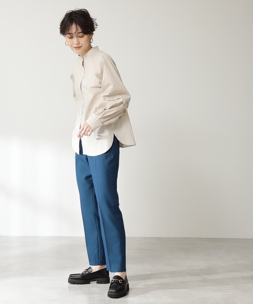 N.(N. Natural Beauty Basic)(エヌエヌナチュラルビューティーベーシック)の「◆タッキングボリュームスリーブブラウス(シャツ/ブラウス・レディース・イエロー/ブラウン/ナチュラル・MEDIUM)」の13枚目の写真