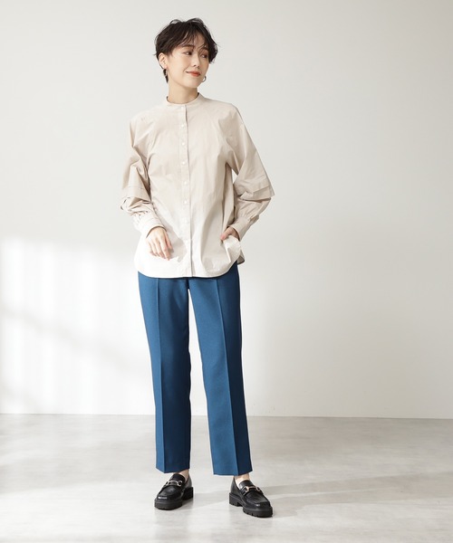 N.(N. Natural Beauty Basic)(エヌエヌナチュラルビューティーベーシック)の「◆タッキングボリュームスリーブブラウス(シャツ/ブラウス・レディース・イエロー/ブラウン/ナチュラル・MEDIUM)」の14枚目の写真