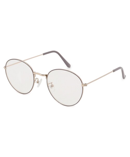 DRESKIP（ドレスキップ）の「◆【UVカット】メタルフレ－ムダテメガネ（サングラス・レディース・シルバー/ブラック/グレー・00）」の2枚目の写真