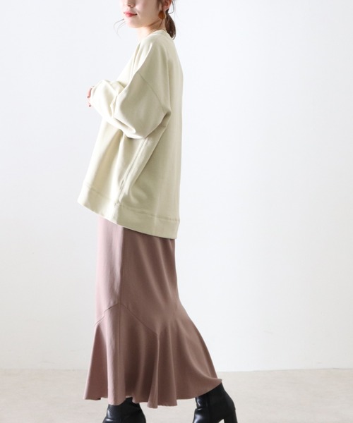 Cheek（チーク）の「ロゴプリント裏毛プルオーバー（スウェット・レディース・アイボリー/グレー/ネイビー・MEDIUM）」の10枚目の写真