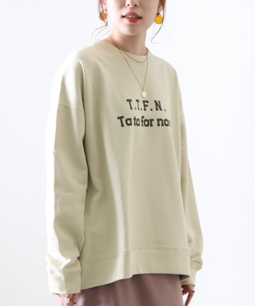 Cheek（チーク）の「ロゴプリント裏毛プルオーバー（スウェット・レディース・アイボリー/グレー/ネイビー・MEDIUM）」の19枚目の写真