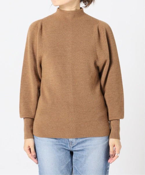 IENA（イエナ）の「ムリネ畦パフプルオーバー◆（ニット/セーター・レディース・ホワイト/ネイビー/キャメル・FREE）」の7枚目の写真