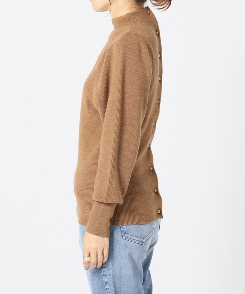 IENA（イエナ）の「ムリネ畦パフプルオーバー◆（ニット/セーター・レディース・ホワイト/ネイビー/キャメル・FREE）」の8枚目の写真