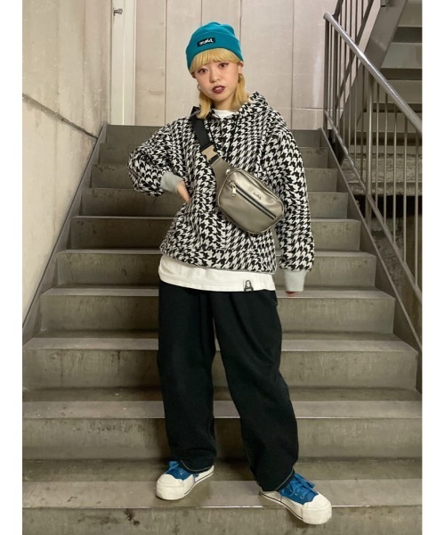 ✨美品　X-girl  CARGO POCKET SWEAT HOODIE XGIRL CARGO POCKET SWEAT TOP（X-girl（エックスガール）の