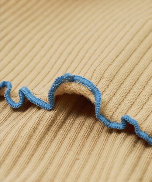 AS KNOW AS PINKY（アズノゥアズピンキー）の「メッシュ繋げてエッジプルオーバー（Tシャツ/カットソー・レディース・ブラック/ベージュ/ピンク・FREE）」の12枚目の写真