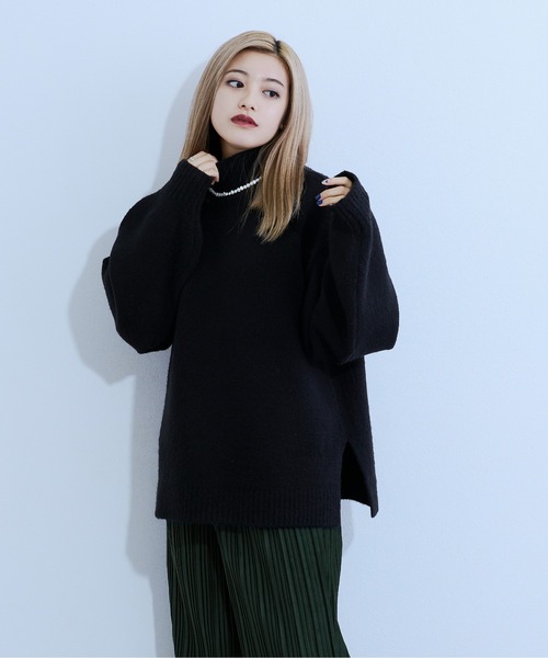 ELIN アイボリー ハイネックセーター 00 OTONA トップス ニット レディース アイボリー タートルネック