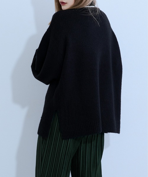 il by saori komatsu - アパルトモン別注ハイネックボリュームニット しーちゃんコラボ》ボートネックボリュームスリーブニット