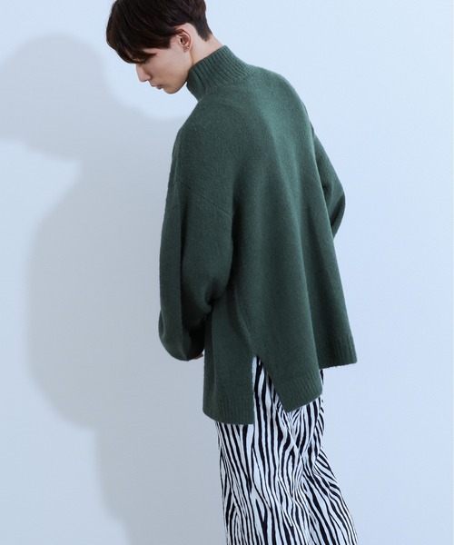 Ellno Loset（エルノロゼット）の「ボリュームハイネックニット（ニット/セーター・メンズ・ブラック/ダークグリーン/パープル/ブルーグリーン・MEDIUM/LARGE）」の11枚目の写真