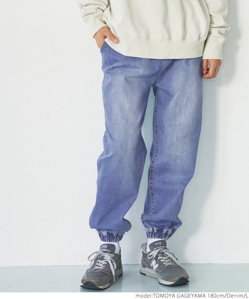 coca（coca）（コカ）の「メンズ ストレッチデニムジョガーパンツ（その他パンツ・メンズ・ブルー系その他・M/L）」の5枚目の写真