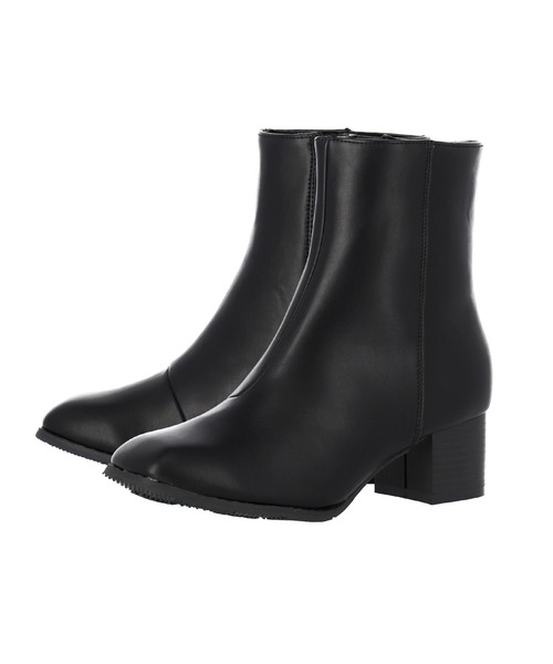 CHILLE(チル)の「切替デザインミディブーティー(ブーツ・レディース・ブラック/ダークブラウン/ブラック系・LL/S/M/L)」の12枚目の写真