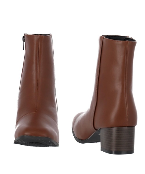 CHILLE(チル)の「切替デザインミディブーティー(ブーツ・レディース・ブラック/ダークブラウン/ブラック系・LL/S/M/L)」の7枚目の写真