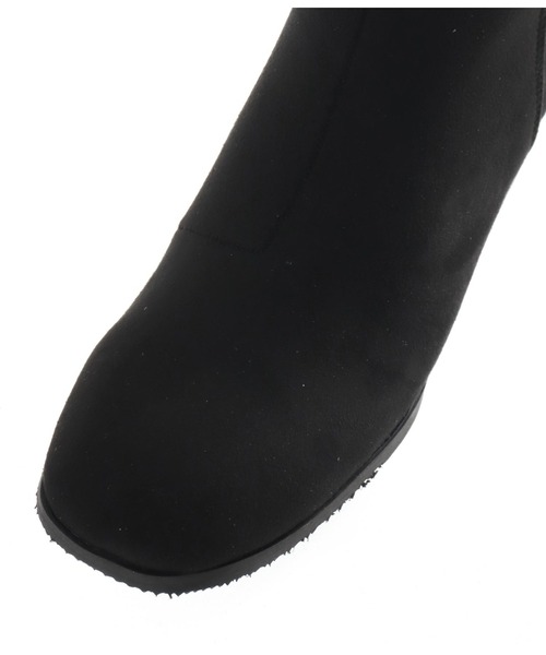 CHILLE(チル)の「切替デザインミディブーティー(ブーツ・レディース・ブラック/ダークブラウン/ブラック系・LL/S/M/L)」の19枚目の写真