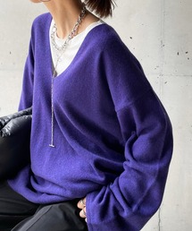 DouDou | 深Vプルオーバー(ニット/セーター)