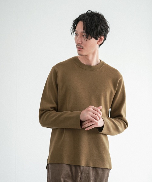 GLOBAL WORK(グローバルワーク)の「ヤミツキニットクルーネック/952818(ニット/セーター・メンズ・チャコールグレー/ネイビー/イエロー/ブルー/オートミール/ホワイト×ネイビー/ベージュ系その他・SMALL/MEDIUM/LARGE/X-LARGE)」の15枚目の写真