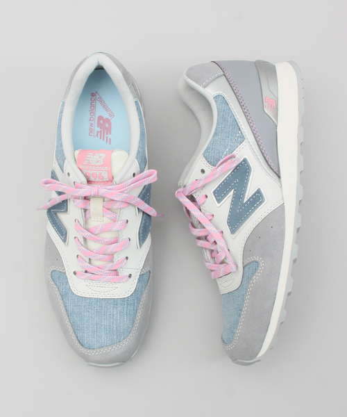 NEW BALANCE（ニューバランス）の「◆[ニューバランス]new balance WR996 カラーコンビスニーカー 15SS（スニーカー・レディース・ライトブルー/ピンク・22.5cm/23cm/23.5cm/24cm/24.5cm/25cm）」の2枚目の写真