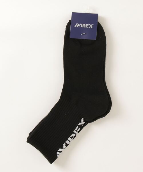 AVIREX（アヴィレックス）の「NYC リブ ソックス / NYC RIB SOCKS / アヴィレックス / AVIREX（ソックス/靴下・メンズ・オレンジ/ブラック/ホワイト・FREE）」の3枚目の写真
