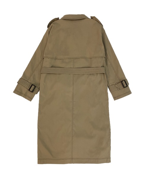 Avvenente（アベネンテ）の「【Avvenente】ビッグカラートレンチコート（トレンチコート・レディース・ライトグレー/ベージュ・FREE）」の16枚目の写真