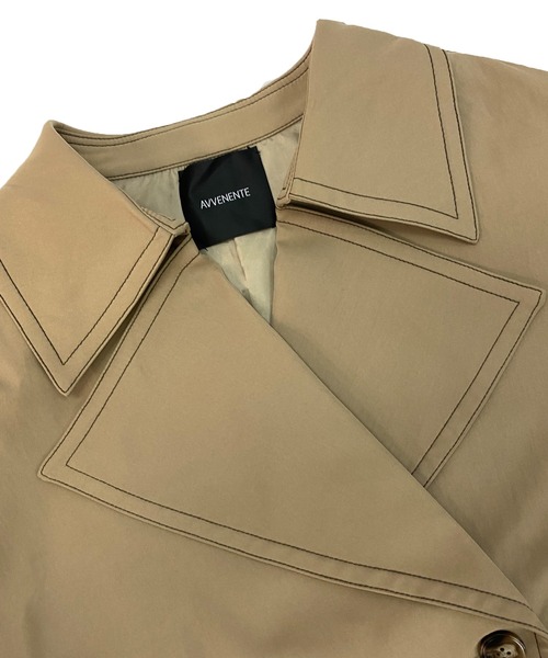 Avvenente（アベネンテ）の「【Avvenente】ビッグカラートレンチコート（トレンチコート・レディース・ライトグレー/ベージュ・FREE）」の17枚目の写真