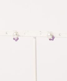 September/淡水パール+アメジストpierce