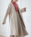 tocco closet(トッコ　クローゼット)の「ジャケット/アウター(ノーカラーコート)」