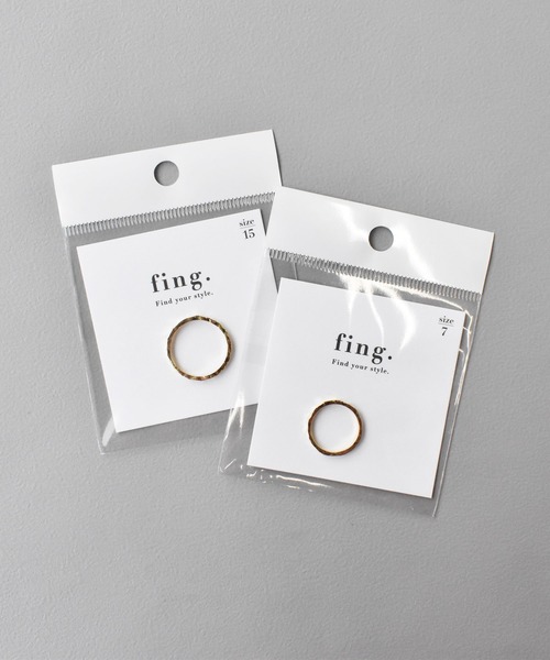 fing.(フィング)の「forever クラフトリング(リング・レディース・シルバー/ゴールド/ピンクゴールド・9号/5号/3号/7号/15号/11号/13号)」の5枚目の写真