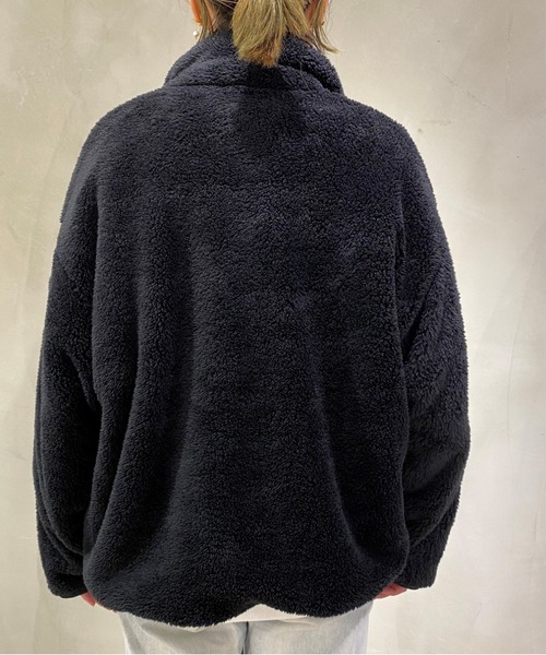 B'2nd（ビーセカンド）の「TATRAS(タトラス) ボアスタンド/LTAT21A4873-L（ブルゾン・レディース・ブラック/ベージュ・1/2/3）」の9枚目の写真