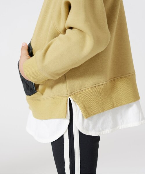 BREEZE（ブリーズ）の「ニットポケットトレーナー_裏シャギー（スウェット・キッズ・パープル/オレンジ/ブラック/グリーン/イエロー/ベージュ・110/100/80/90/120/130/140）」の18枚目の写真