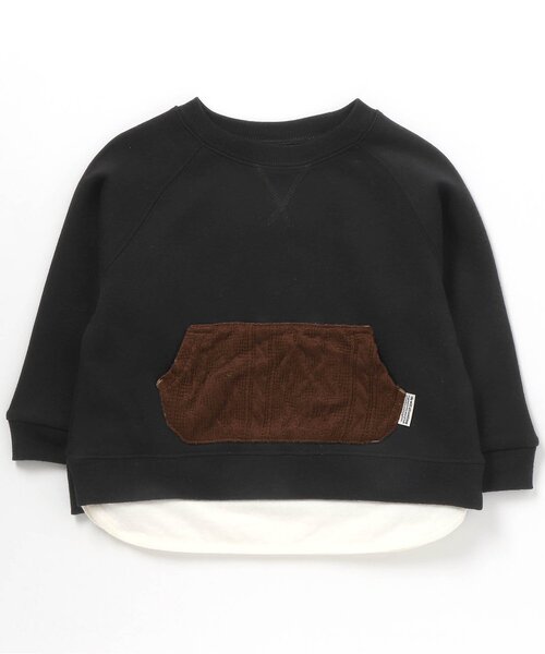 BREEZE（ブリーズ）の「ニットポケットトレーナー_裏シャギー（スウェット・キッズ・パープル/オレンジ/ブラック/グリーン/イエロー/ベージュ・110/100/80/90/120/130/140）」の19枚目の写真